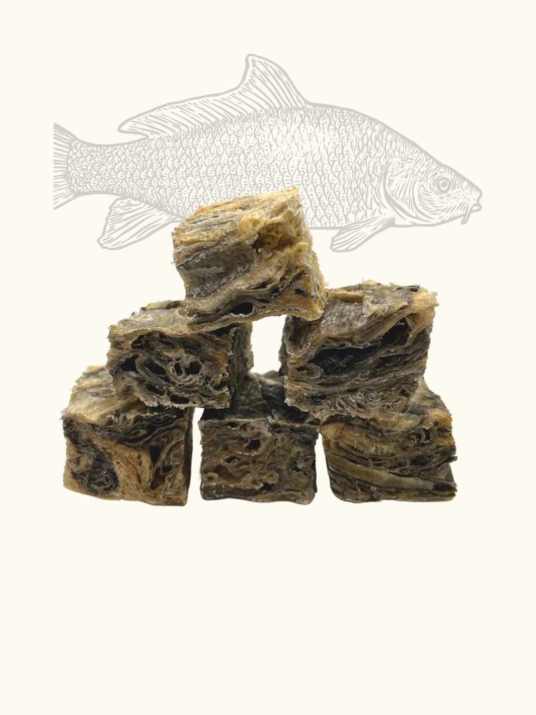 Cubes de poisson (Morue) - #friandise_naturelle_pour_chien# - Truffe delice